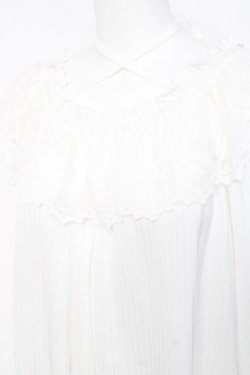 画像3: axes femme / フリルブラウス F 白 Y-26-02-17-115-AX-BL-SZ-ZY