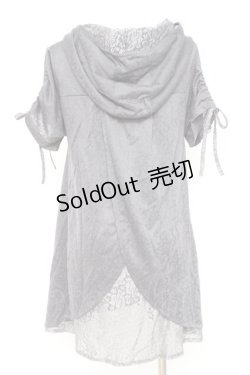 画像3: axes femme / 刺繍使いフード付チュニック M チャコール Y-26-02-17-117-AX-OP-SZ-ZY