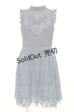 画像1: axes femme POETIQUE / シアーチェックフリルワンピース M コン Y-26-02-17-119-AX-OP-SZ-ZY