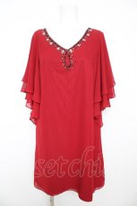 画像1: apres jour / ビジュー使いワンピース M ワイン Y-26-02-17-122-LO-OP-SZ-ZT632 (1)