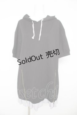 画像1: axes femme POETIQUE / パーカーワンピース M 黒 Y-26-02-17-123-AX-OP-SZ-ZS