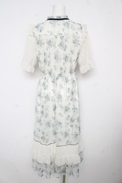 画像2: axes femme / フラワープリントレーシーワンピース  白 Y-26-02-17-126-AX-OP-SZ-ZY