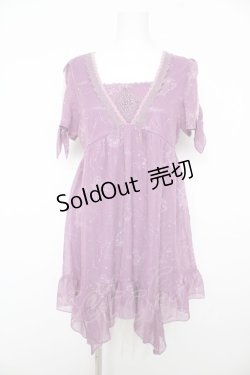 画像1: axes femme / 星座シフォンチュニック  パープル Y-26-02-17-127-AX-OP-SZ-ZY