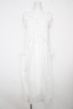 画像1: axes femme / バラモチーフキャミワンピース F 白 Y-26-02-17-128-AX-OP-SZ-ZY