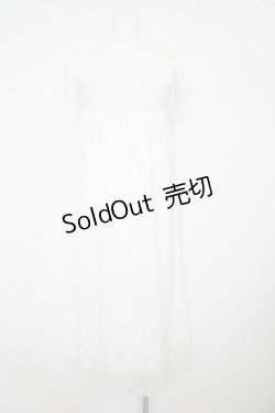 画像2: axes femme / バラモチーフキャミワンピース F 白 Y-26-02-17-128-AX-OP-SZ-ZY