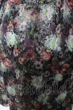 画像3: axes femme NOSTALGIE / オーガンジープリントワンピ Ｍ 黒 Y-26-02-17-132-AX-OP-SZ-ZY