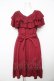 画像1: axes femme / ２wayフリルワンピース F ワイン Y-26-02-17-133-AX-OP-SZ-ZY (1)