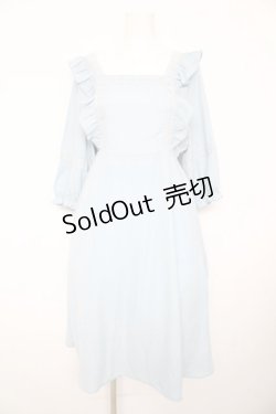 画像1: axes femme POETIQUE / エプロン風ワンピース M サックス Y-26-02-17-135-AX-OP-SZ-ZI