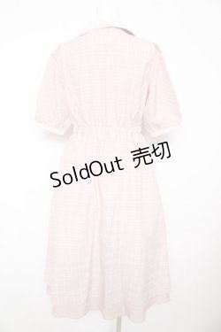 画像2: axes femme POETIQUE / ダブル釦フィッシュテールワンピース M ピンク Y-26-02-17-136-AX-OP-SZ-ZY