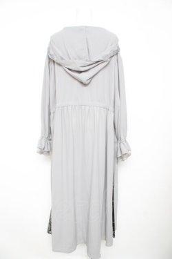 画像2: axes femme / フード付ロングコート M グレー Y-26-02-17-139-AX-OP-SZ-ZY