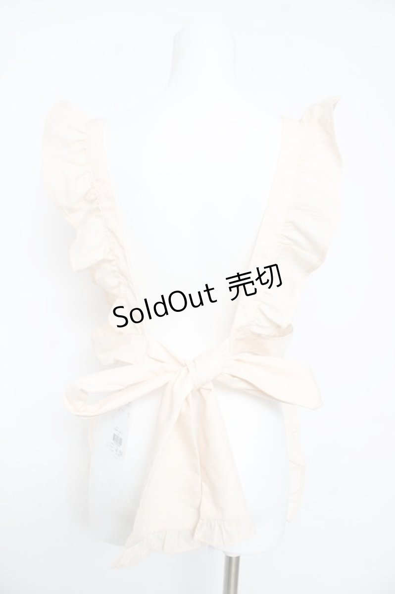 画像2: axes femme kawaii / クラシックベリー刺繍エプロン M 生成り Y-26-02-17-140-AX-OP-SZ-ZI (2)