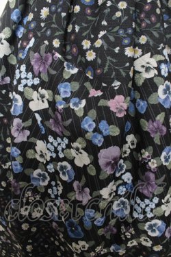 画像3: axes femme / パッチワークパンジー柄ジャンパースカート M 黒 Y-26-02-17-141-AX-OP-SZ-ZY