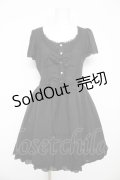 axes femme kawaii / レイヤード風ワンピース M 黒 Y-26-02-17-143-AX-OP-SZ-ZY