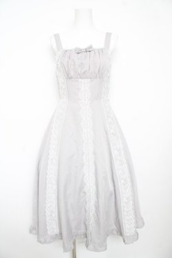 画像1: Chalmiere / シュエットジャンパースカート M グレー Y-26-02-17-144-LO-OP-SZ-ZY