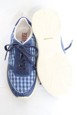 画像5: PINK HOUSE / プリントキルトスニーカー L ブルー×サックス Y-26-02-17-012-LO-SH-SZ-ZY