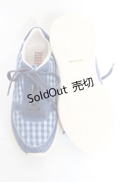 画像5: PINK HOUSE / プリントキルトスニーカー L ブルー×サックス Y-26-02-17-012-LO-SH-SZ-ZY