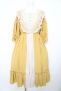 axes femme kawaii / マリアンヌワンピース M イエロー Y-26-02-17-155-AX-OP-SZ-ZY