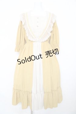 画像1: axes femme kawaii / マリアンヌワンピース M イエロー Y-26-02-17-155-AX-OP-SZ-ZY