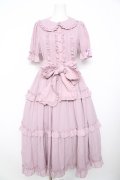 axes femme kawaii / ロマンティックフリルワンピース M ピンク Y-26-02-17-156-AX-OP-SZ-ZY
