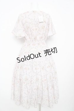 画像2: axes femme / レーヌローズ柄ワンピース M ピンク Y-26-02-17-158-AX-OP-SZ-ZY