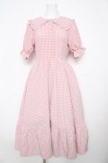 m petit by misako / ギンガムチェックワンピース M 中赤 Y-26-02-17-164-LO-OP-SZ-ZY