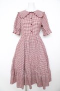 m petit by misako / AM*ギンガムCHKワンピース M 中赤 Y-26-02-17-165-LO-OP-SZ-ZY