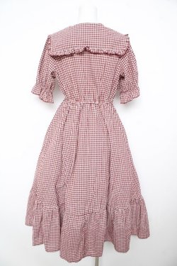 画像2: m petit by misako / AM*ギンガムCHKワンピース M 中赤 Y-26-02-17-165-LO-OP-SZ-ZY