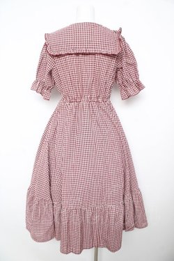 画像2: m petit by misako / AM*ギンガムCHKワンピース M 中赤 Y-26-02-17-166-LO-OP-SZ-ZY