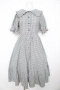 m petit by misako / AM*ギンガムCHKワンピース M 中灰 Y-26-02-17-167-LO-OP-SZ-ZY