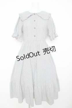 画像1: m petit by misako / AM*ギンガムCHKワンピース M 中灰 Y-26-02-17-167-LO-OP-SZ-ZY