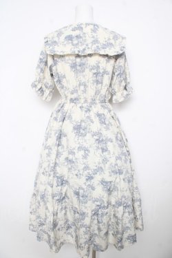 画像2: m petit by misako / トワルドジュイワンピース M 淡青 Y-26-02-17-170-LO-OP-SZ-ZY