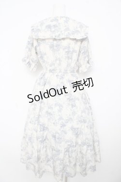 画像2: m petit by misako / トワルドジュイワンピース M 淡青 Y-26-02-17-170-LO-OP-SZ-ZY