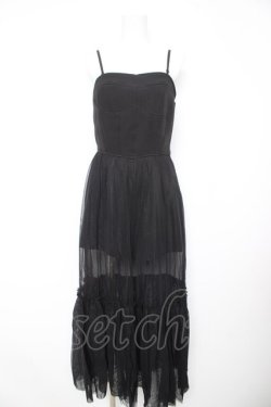 画像1: LVEU. / Corset tulle one piece F ブラック Y-26-02-17-175-GO-OP-SZ-ZY