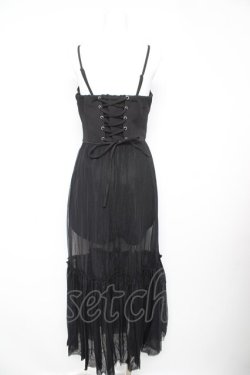 画像2: LVEU. / Corset tulle one piece F ブラック Y-26-02-17-175-GO-OP-SZ-ZY