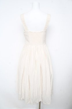 画像2: an another angelus / フロントローズ刺繍ジャンパースカート F アイボリー Y-26-02-17-177-CA-OP-SZ-ZY