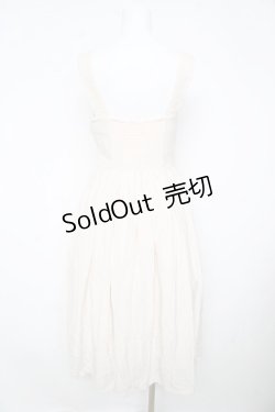 画像2: an another angelus / フロントローズ刺繍ジャンパースカート F アイボリー Y-26-02-17-177-CA-OP-SZ-ZY