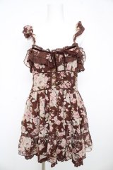 LIZ LISA / ローズシフォンキャミワンピース 0 ブラウン Y-26-02-17-178-LO-OP-SZ-ZY