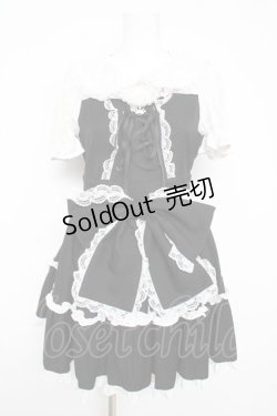 画像1: Ank Rouge / プリンセスおりぼんワンピース M 黒 Y-26-02-17-179-CA-OP-SZ-ZY