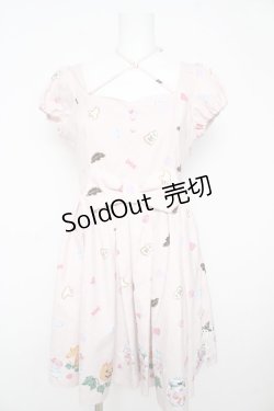 画像1: Ank Rouge / ハロウィン柄ワンピース M ピンク Y-26-02-17-181-CA-OP-SZ-ZY