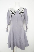 Rojita / レース衿Wリボンワンピース M サックス Y-26-02-17-182-LO-OP-SZ-ZY
