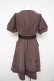 画像2: Amavel / ベルト付パフスリーブワンピース F ブラウン Y-26-02-17-183-CA-OP-SZ-ZY (2)
