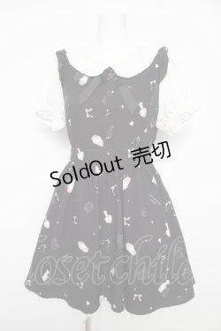 画像1: LIZ LISA / コロン柄ワンピース 0 黒 Y-26-02-17-191-LO-OP-SZ-ZY