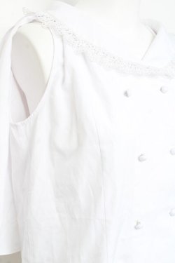 画像3: axes femme / ケープ風ブラウス M 白 Y-26-02-17-015-AX-BL-SZ-ZY