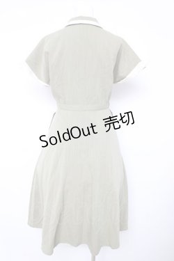 画像2: an another angelus / 配色パイピングショールカラーワンピース F グリーン Y-26-02-17-192-CA-OP-SZ-ZI