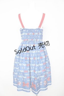 画像2: Emily Temple cute / トリプルRIBBONキャミソールワンピース M 青 Y-26-02-17-193-ET-OP-SZ-ZY