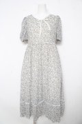 evelyn / フラワーロングパフ袖ワンピース F オフホワイト Y-26-02-17-195-LO-OP-SZ-ZY