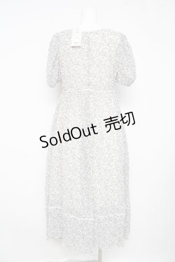 画像2: evelyn / フラワーロングパフ袖ワンピース F オフホワイト Y-26-02-17-195-LO-OP-SZ-ZY