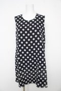 INGEBORG / ドット柄ノースリーブチュニック F 紺 Y-26-02-17-196-LO-OP-SZ-ZY
