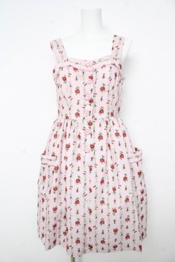 画像1: MILK / ローズガーランドドレス F ベビーピンクフラワー Y-26-02-17-198-ML-OP-SZ-ZY