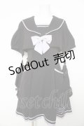 Amavel / CYBER CATS セーラーワンピース F ブラック Y-26-02-17-200-CA-OP-SZ-ZY